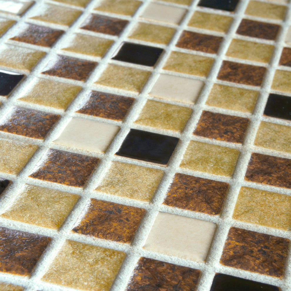 Metal Multi Beige Porcelain Floor and Wall Tile