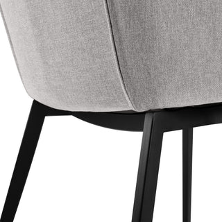 Milena Kenna 5 Piece Dining Set With Gray Fabric Chairs