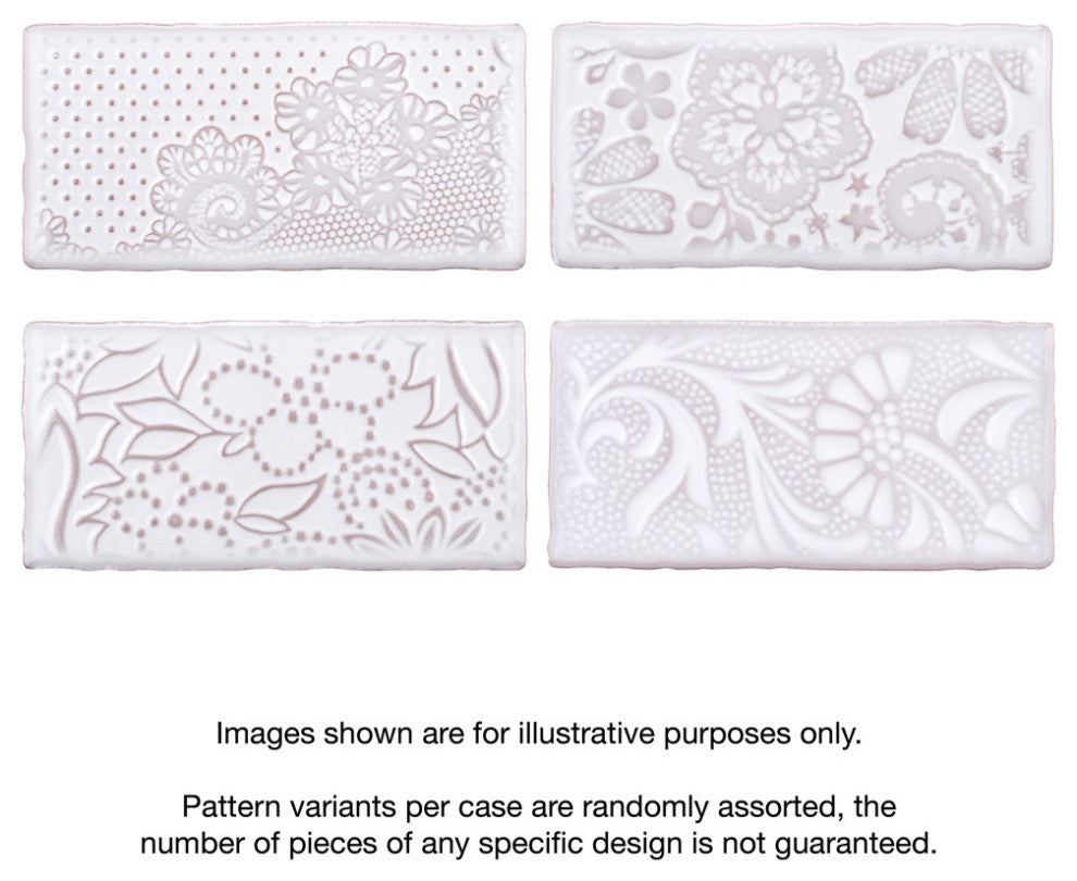 Antic Feelings Ceramic Subway Wall Tile, Milk