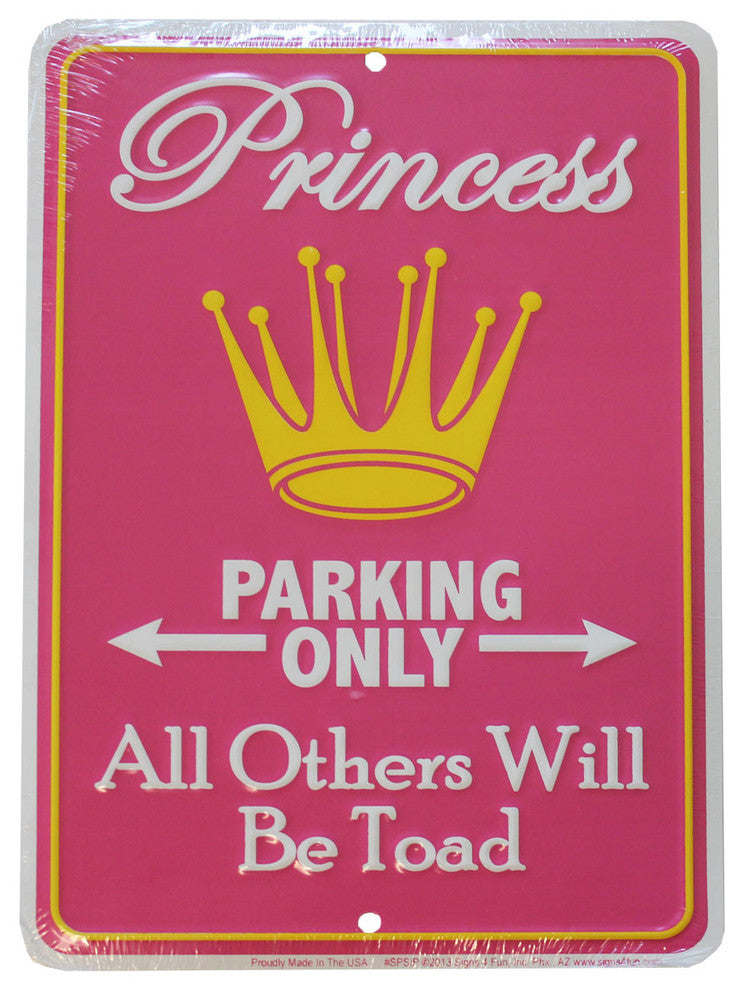 Princess Parking Sign, crown