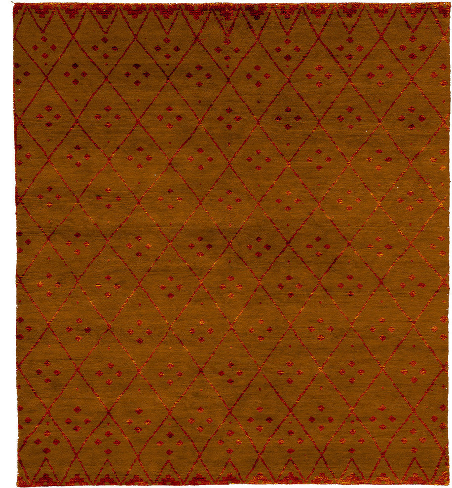 Clotho C Hand Knotted Tibetan Rug, 12' Square