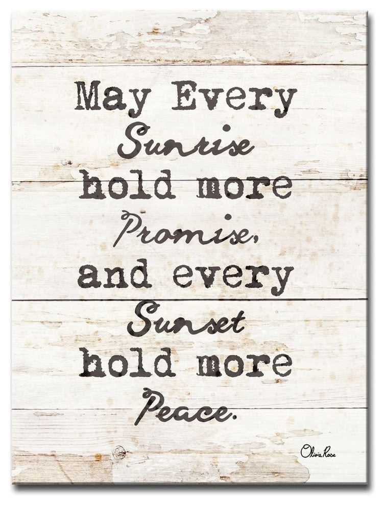 Every Sunrise & Sunset' Inspirational Canvas Art by Olivia Rose