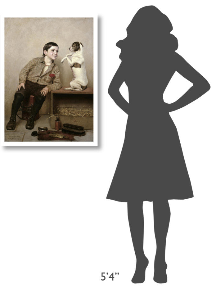 "Begging" Digital Paper Print by John George Brown, 23"x32"