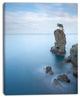 Pine Tree Rock At Portofino Park, Beach Photo Canvas Print, 28"x60"