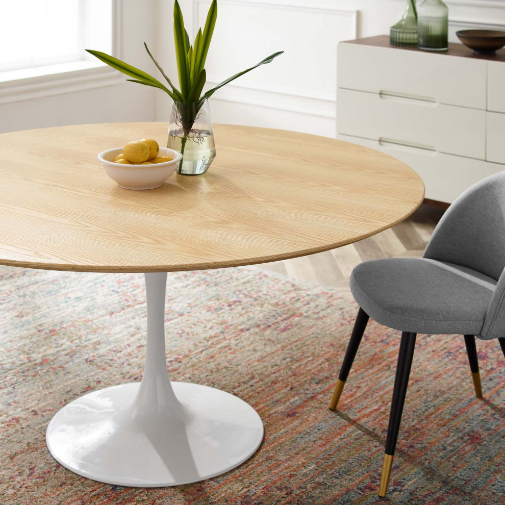 Lippa 60" Dining Table White Natural