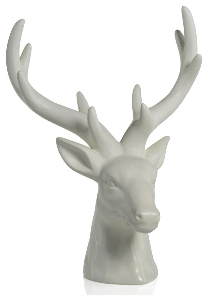 Rocky Mountain 15.5" Ceramic Stag Head Figurine Statue