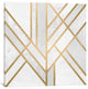 "Art Deco Geometry II" by Elisabeth Fredriksson, Canvas Print, 18"x18"