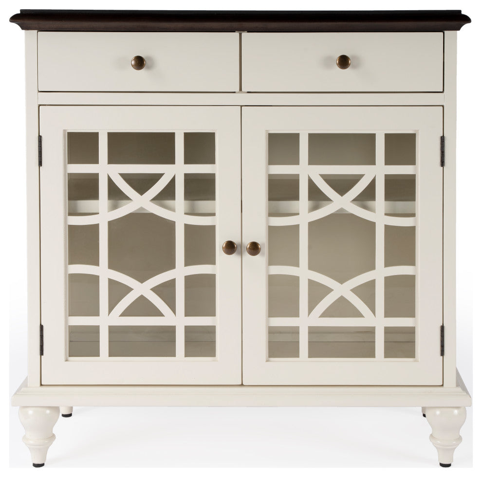 Rene 2 Door 2 Drawer Cabinet, White