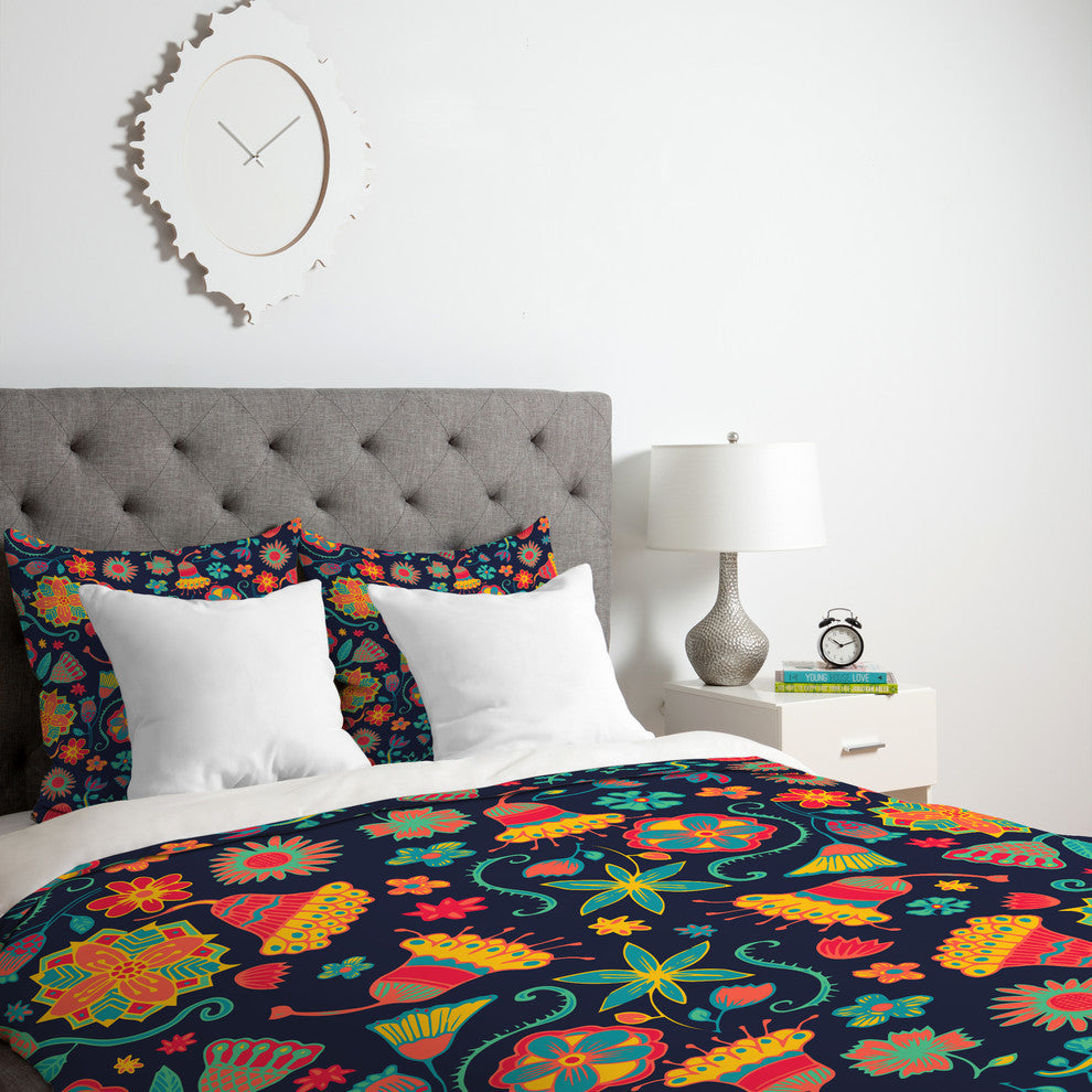 Deny Designs Arcturus Bloom 1 Duvet Cover - Lightweight