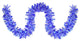 50' Festive Blue and White Christmas Hanukkah Tinsel Garland, Unlit, 6 Ply