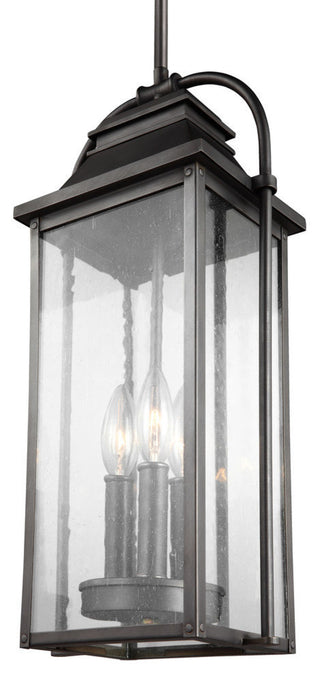 Generation Lighting 3-Light Outdoor Pendant Lantern, Bronze