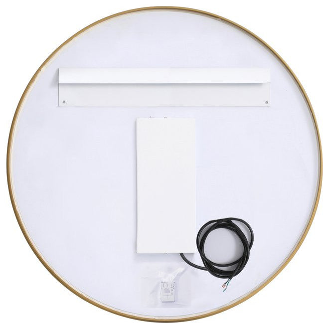 Modern Brass Led Mirror