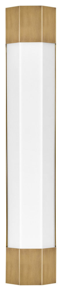 Facet LED Wall Sconce, Heritage Brass