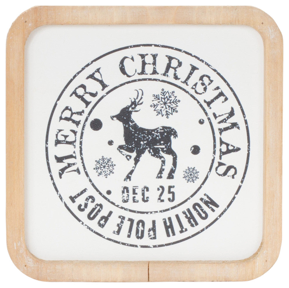 Holiday Mail Stamp Plaque, 12-Piece Set