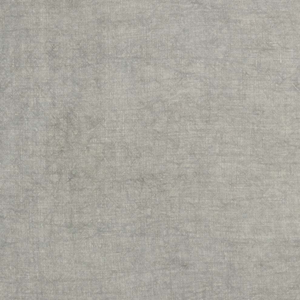 Nourison Home 24"x24" Mina Victory Sofia Linen Frilled Border Gray Pillows