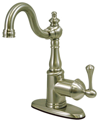 Fauceture Single-Handle Bathroom Faucet With Push Pop-Up, Brushed Nickel