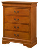 Louis Phillipe Oak 4 Drawer Chest of Drawers, 31, L. X 16, W. X 41, H.