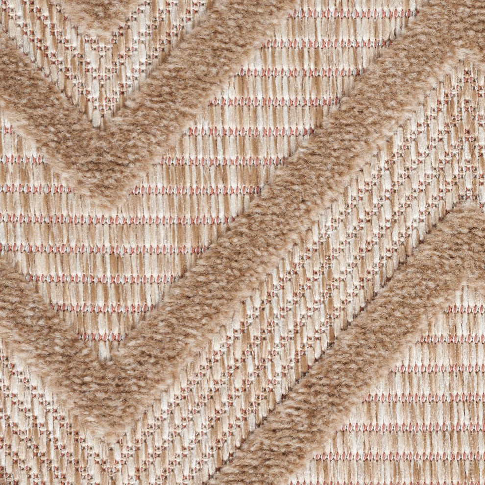 Nourison Versatile 9' x 12' Natural Beige Modern Area Rug