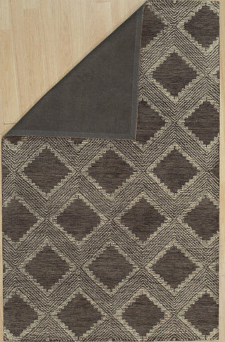 Hand-Tufted Wool Charcoal Contemporary Area Rug, 5'x8'