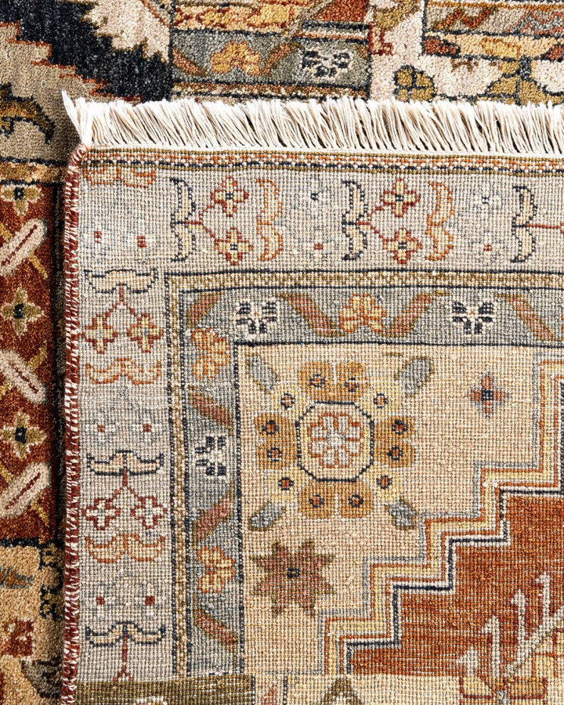 Patchwork, One-of-a-Kind Hand-Knotted Area Rug - Multicolor, 9' 3" x 11' 10"