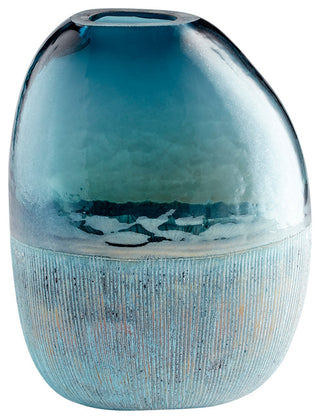 Cape Caspian Vase, Blue, Large