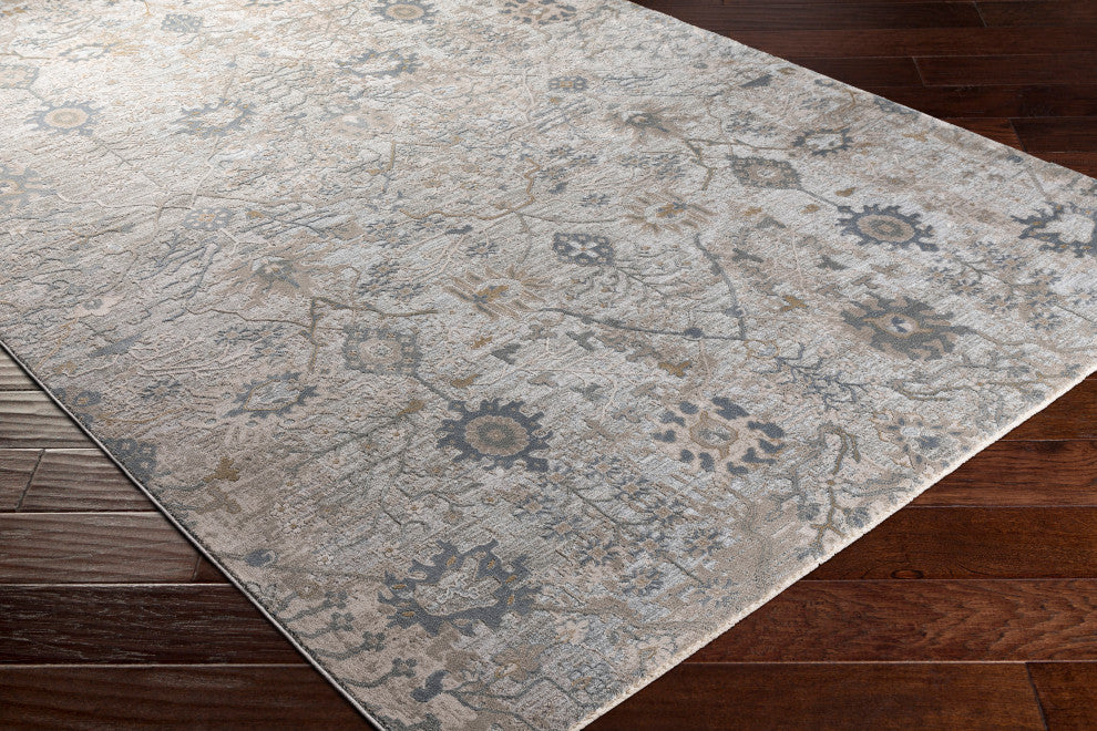 Brunswick BWK-2315 Traditional Gray 6'7" Round Area Rug