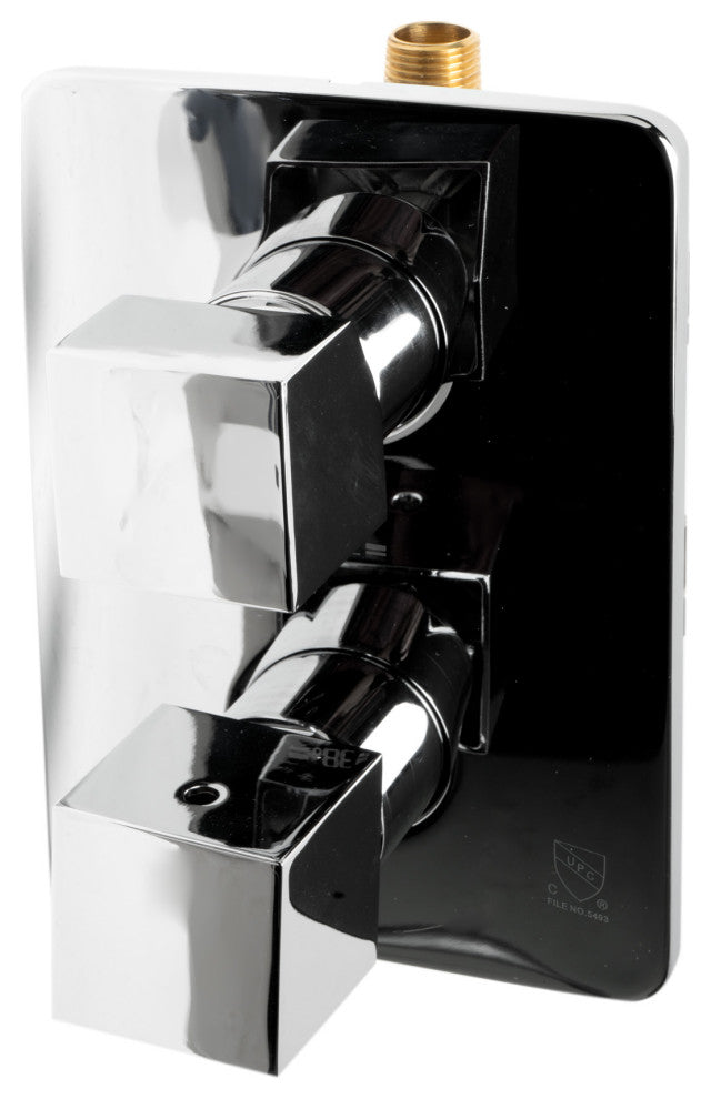ALFI brand AB2287-PC Polished Chrome 3 Way Thermostatic Shower Set
