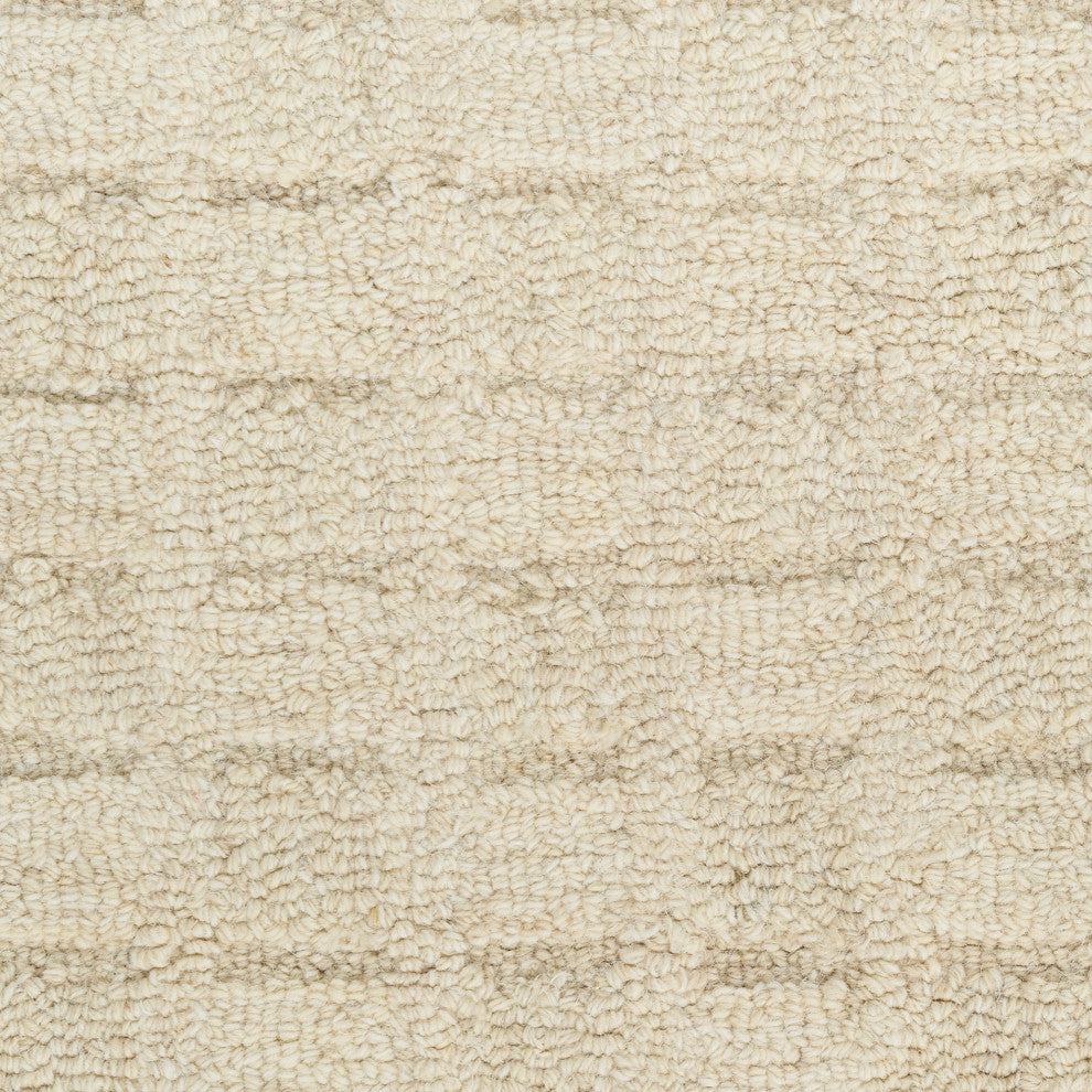 DKNY Pure Grids 2'3" x 7'6" Ivory Beige Contemporary Indoor Rug
