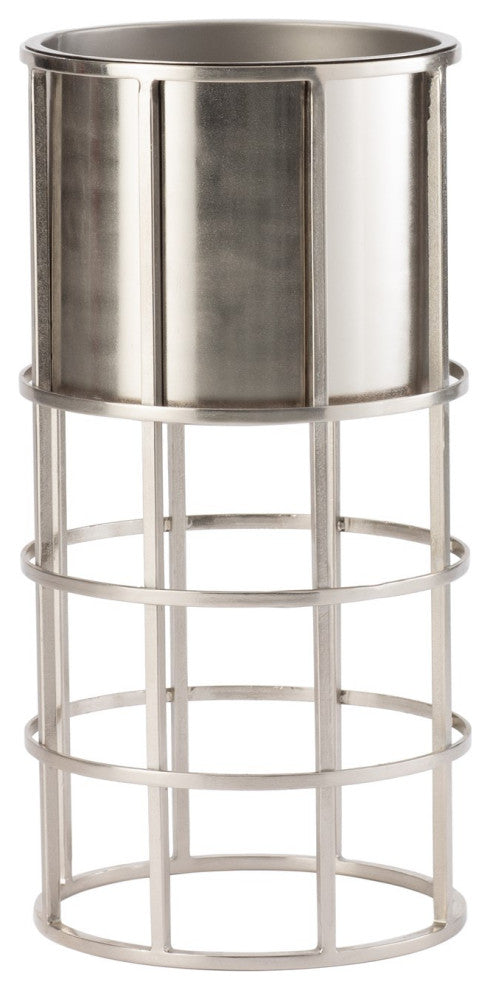 Ringed Planter, Nickel, Small