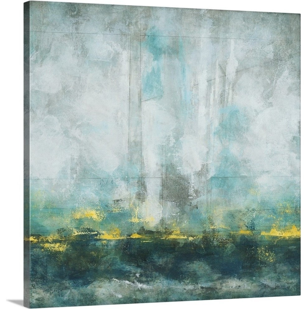 "Aqua Blu" Wrapped Canvas Art Print, 30"x30"x1.5"