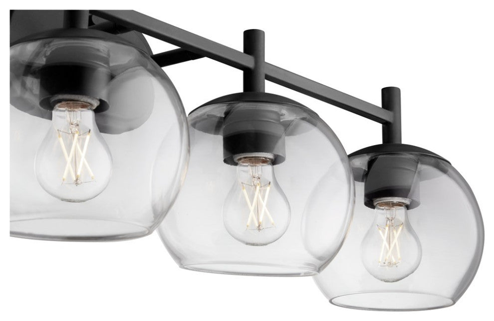 Quorum Lyon 4-Light Vanity 578-4-59, Matte Black