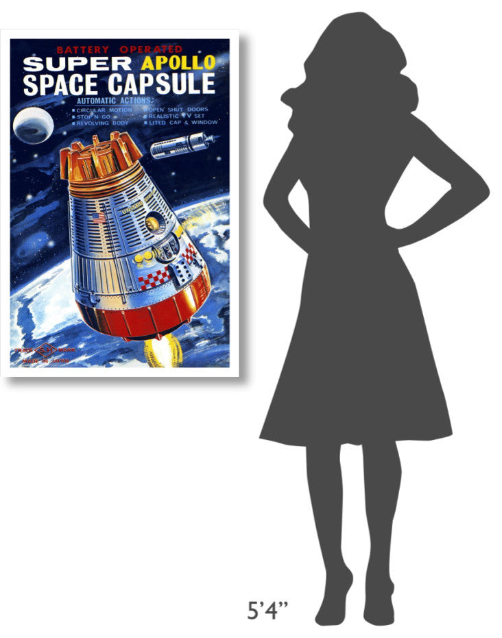 "Battery Operated Super Apollo Space Capsule" Print by Retrorocket, 26"x38"