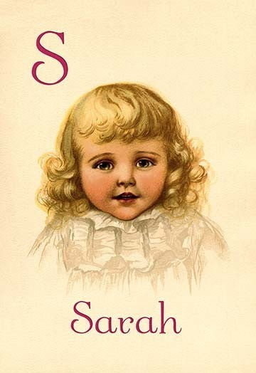 S for Sarah - Gallery Wrapped Canvas Art 28" x 42"