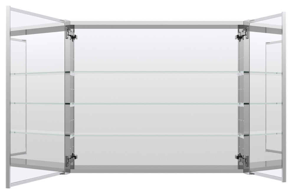 Recessed/Surface Mount Bathroom Medicine Cabinet, Soft-Close Blum Hinges, 36"x30", Dual Swing