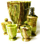 5 Piece Set, Classic Green Onyx