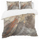 Fire and Ice Minerals Iii Geometric Duvet Cover Set, Twin