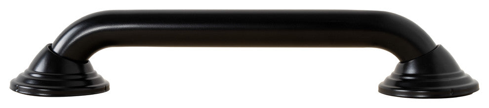 Utopia Alley Decorative Shower Safety Grab Bar, 12", Black