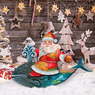 Whale Tales Scenic Decorative Ornament, Small