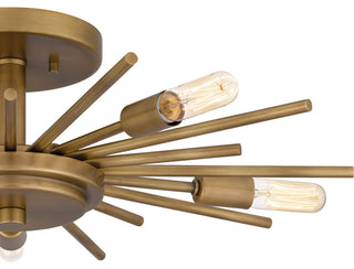 Quoizel QSF6158 Mesquite 5 Light 22"W Semi-flush Ceiling Fixture - Weathered