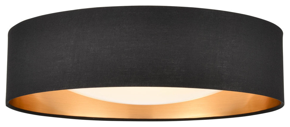 Millennium Lighting Rosata Collection 1-LIght 16" Burnished Gold Flushmount