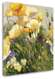 "Poppies And Pansies I" By Shirley Novak, Giclee Print on Gallery Wrap Canvas