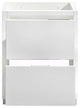 Valencia Free Standing Modern Bathroom Cabinet, Glossy White, 24"