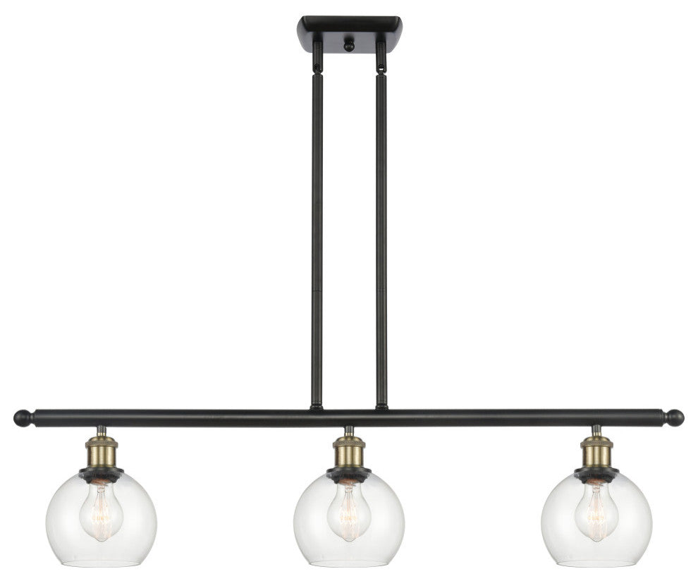 Innovations 516-3I-BAB-G122-6 3 Light Island Light, Black Antique Brass