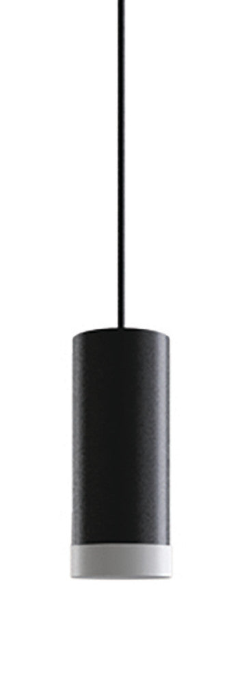 Novo Tall - Luminous Ring - Single Pendant - Matte Black Socket
