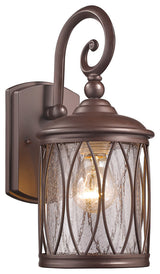 Dinadan 1 Light Rubbed Bronze Outdoor Wall Sconce 13" High