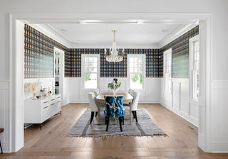 Bella 8-Light Matte Black Chandelier, Frosted Glass Beads