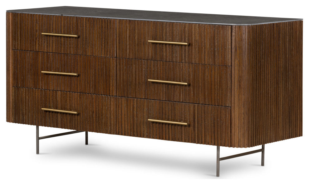 Fletcher 6 Drawer Dresser-Bluestone