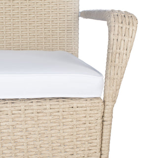 Safavieh Outdoor Laina Bistro Set, Beige / White