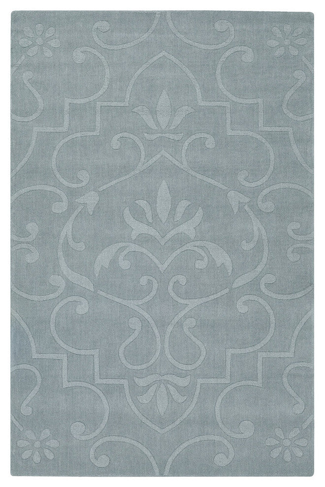 Jaipur Transitional Area Rug, Blue, 7'x10'
