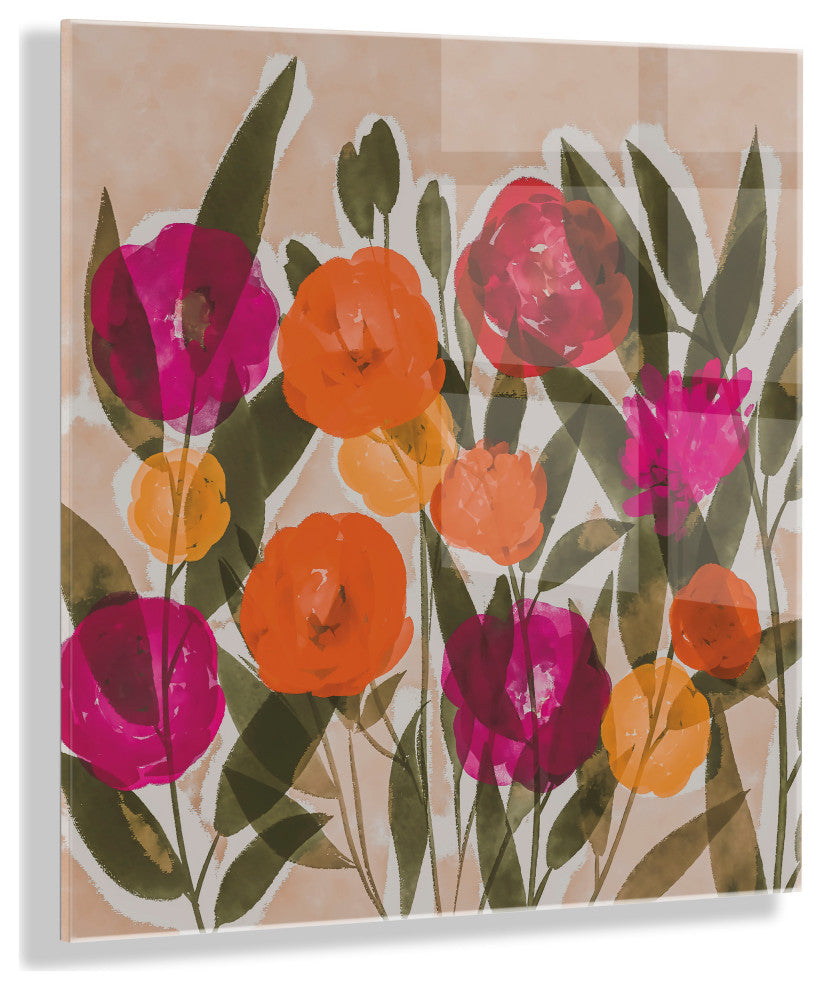 Spring Bouquet Floating Acrylic Art by Amy Lighthall, Assorted 23x23
